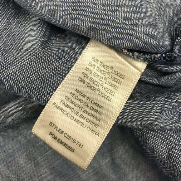 Cloth & Stone Roll Tab Sleeve Shirt XS - Picture 4 of 4